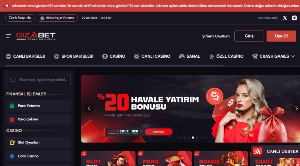 Gizabet Güncel Giriş